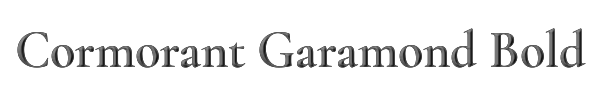 Cormorant Garamond Bold 