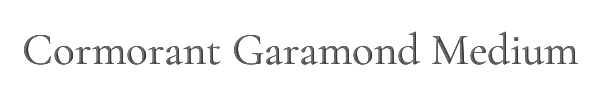 Cormorant Garamond Medium 