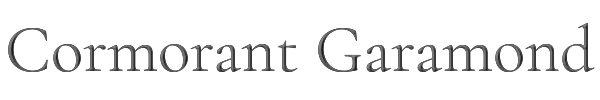 Cormorant Garamond 