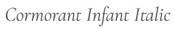 Cormorant Infant Italic 