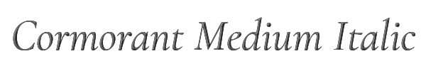 Cormorant Medium Italic 