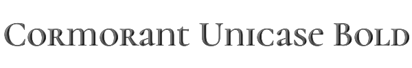 Cormorant Unicase Bold 