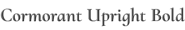 Cormorant Upright Bold 