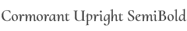 Cormorant Upright SemiBold 