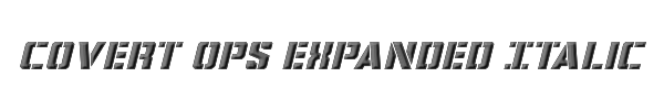 Covert Ops Expanded Italic 