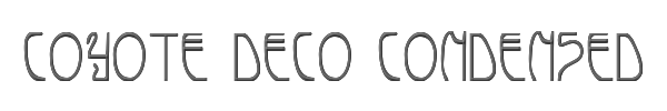 Coyote Deco Condensed 