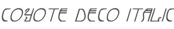 Coyote Deco Italic 