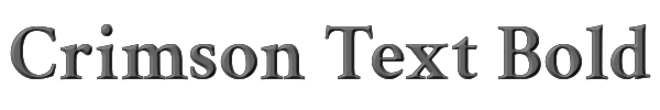 Crimson Text Bold 