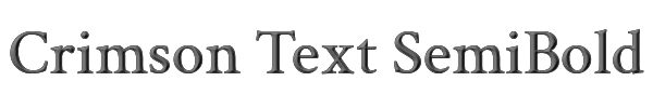 Crimson Text SemiBold 