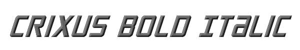 Crixus Bold Italic 