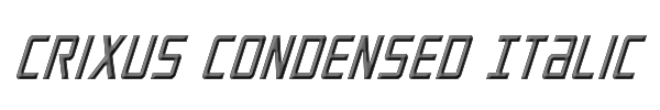 Crixus Condensed Italic 