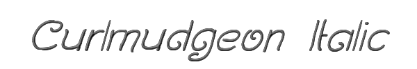 Curlmudgeon Italic 