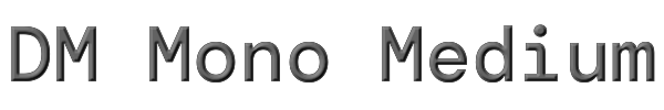 DM Mono Medium 