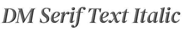 DM Serif Text Italic 