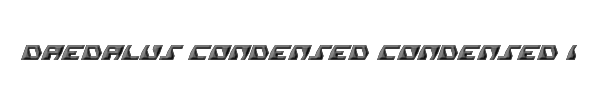 Daedalus Condensed Condensed Italic 