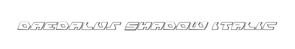 Daedalus Shadow Italic 