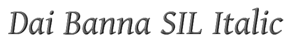Dai Banna SIL Italic 