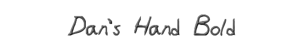 Dan's Hand Bold 