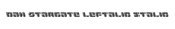 Dan Stargate Leftalic Italic 