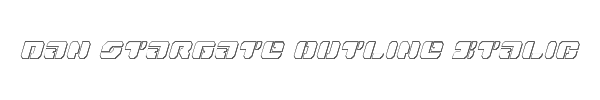 Dan Stargate Outline Italic 