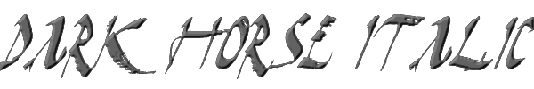 Dark Horse Italic 