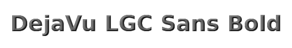 DejaVu LGC Sans Bold 