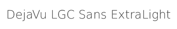 DejaVu LGC Sans ExtraLight 