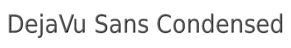 DejaVu Sans Condensed 