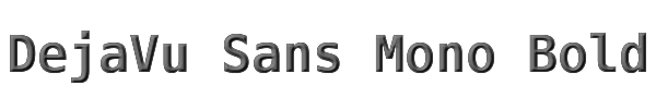 DejaVu Sans Mono Bold 