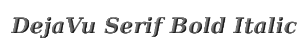 DejaVu Serif Bold Italic 