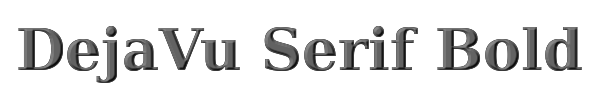 DejaVu Serif Bold 