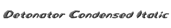 Detonator Condensed Italic 