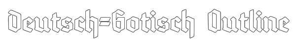 Deutsch-Gotisch Outline 