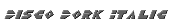 Disco Dork Italic 