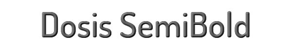 Dosis SemiBold 