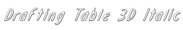 Drafting Table 3D Italic 
