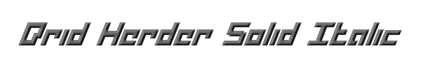 Drid Herder Solid Italic 