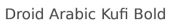 Droid Arabic Kufi Bold 