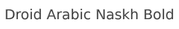 Droid Arabic Naskh Bold 