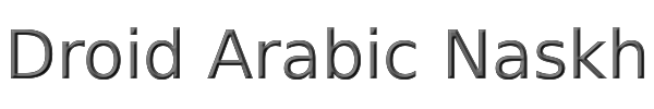 Droid Arabic Naskh 
