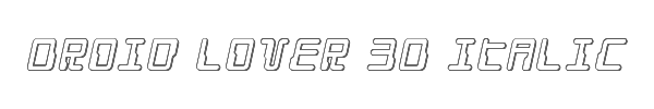 Droid Lover 3D Italic 