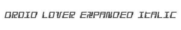 Droid Lover Expanded Italic 