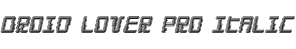 Droid Lover Pro Italic 