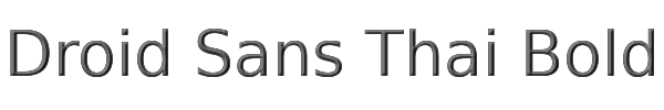 Droid Sans Thai Bold 