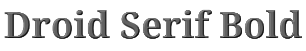 Droid Serif Bold 