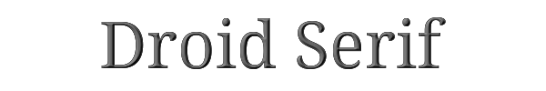 Droid Serif 