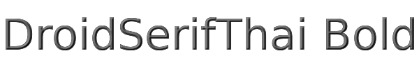 DroidSerifThai Bold 