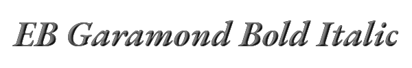 EB Garamond Bold Italic 