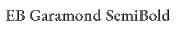 EB Garamond SemiBold 