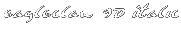 Eagleclaw 3D Italic 
